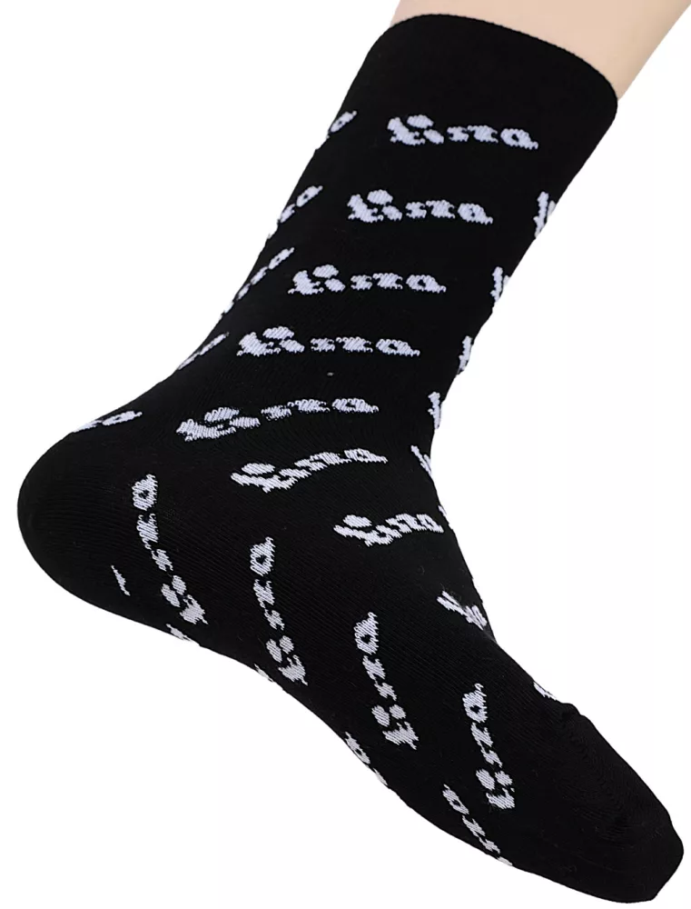 Socks Black-white t-logo