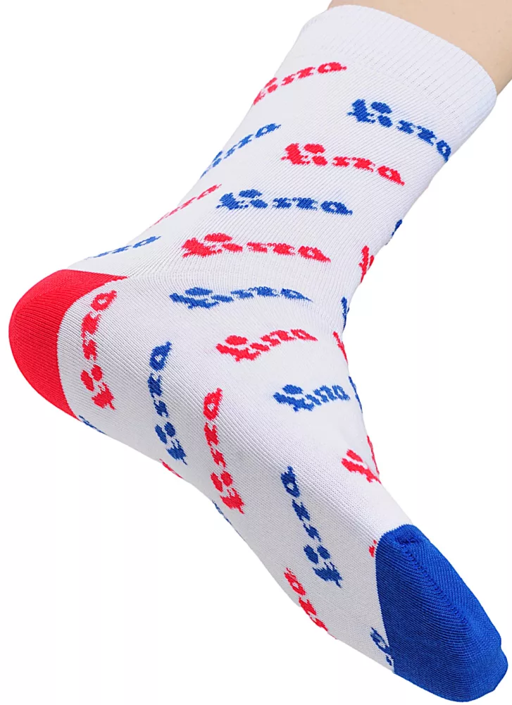 Socks White-blue-red  written