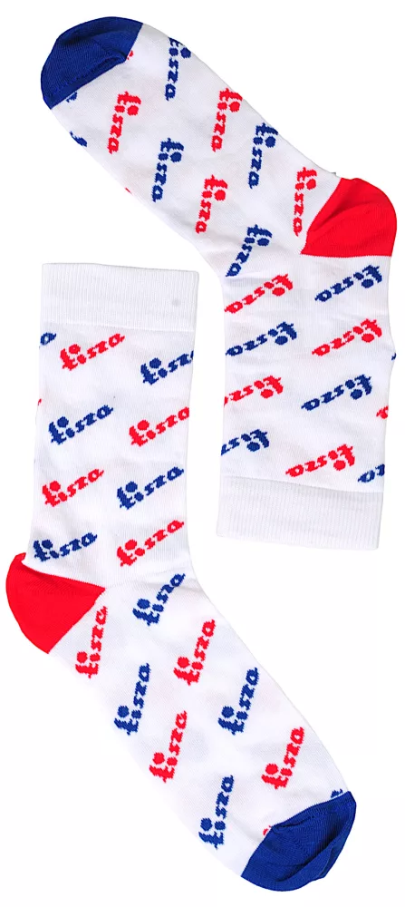 Socks White-blue-red  written
