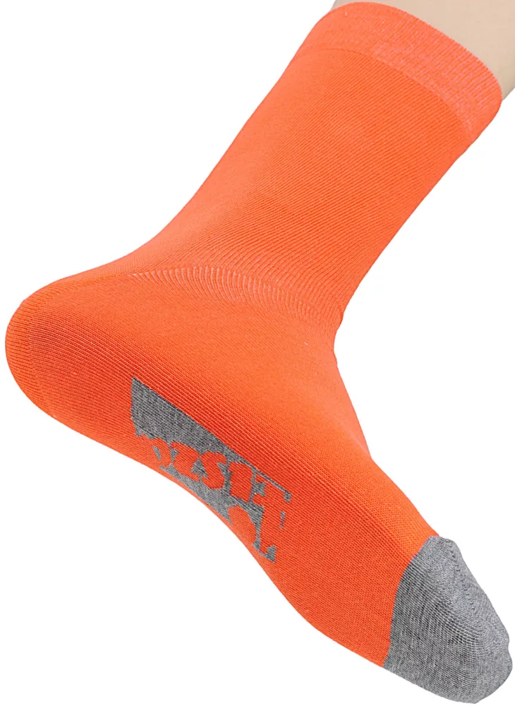 Socks Orange-grey