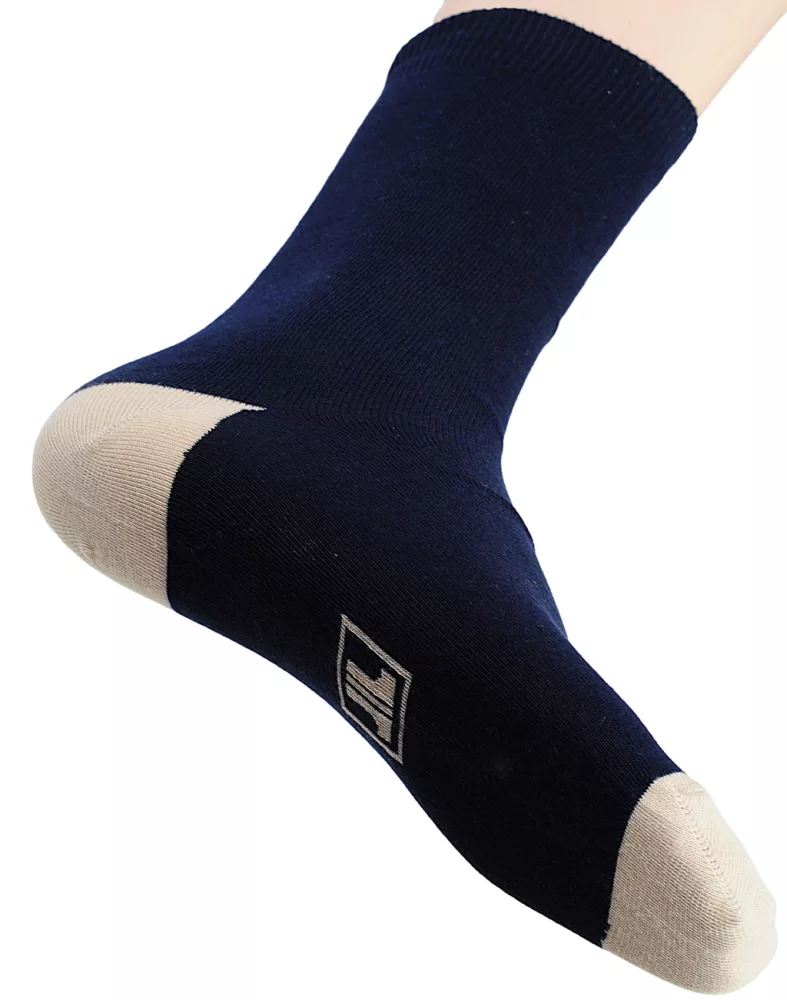 Socks Navy-bezs