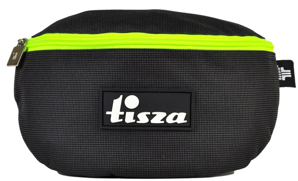 Waist bag Grey-lime written