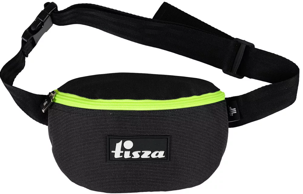 Waist bag Grey-lime written