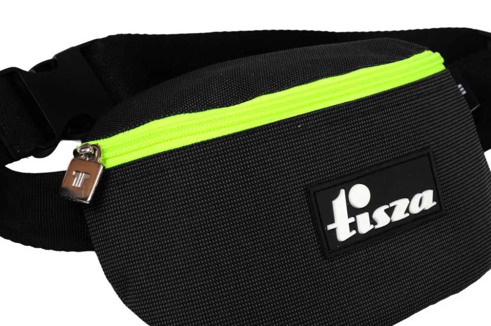 Waist bag Grey-lime written
