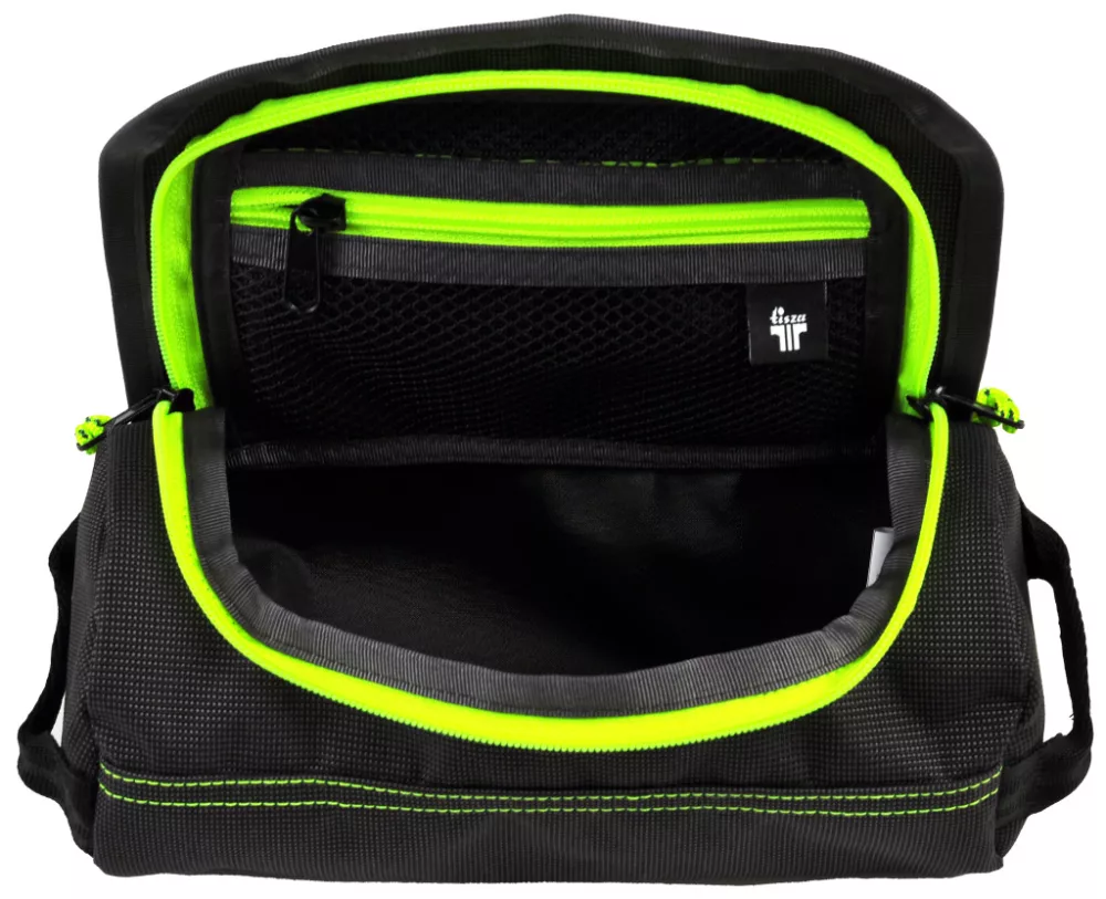 Toiletry bag-Grey-lime 