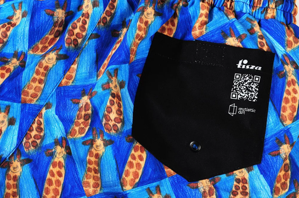 Swim short Autistic Art - Giraffe