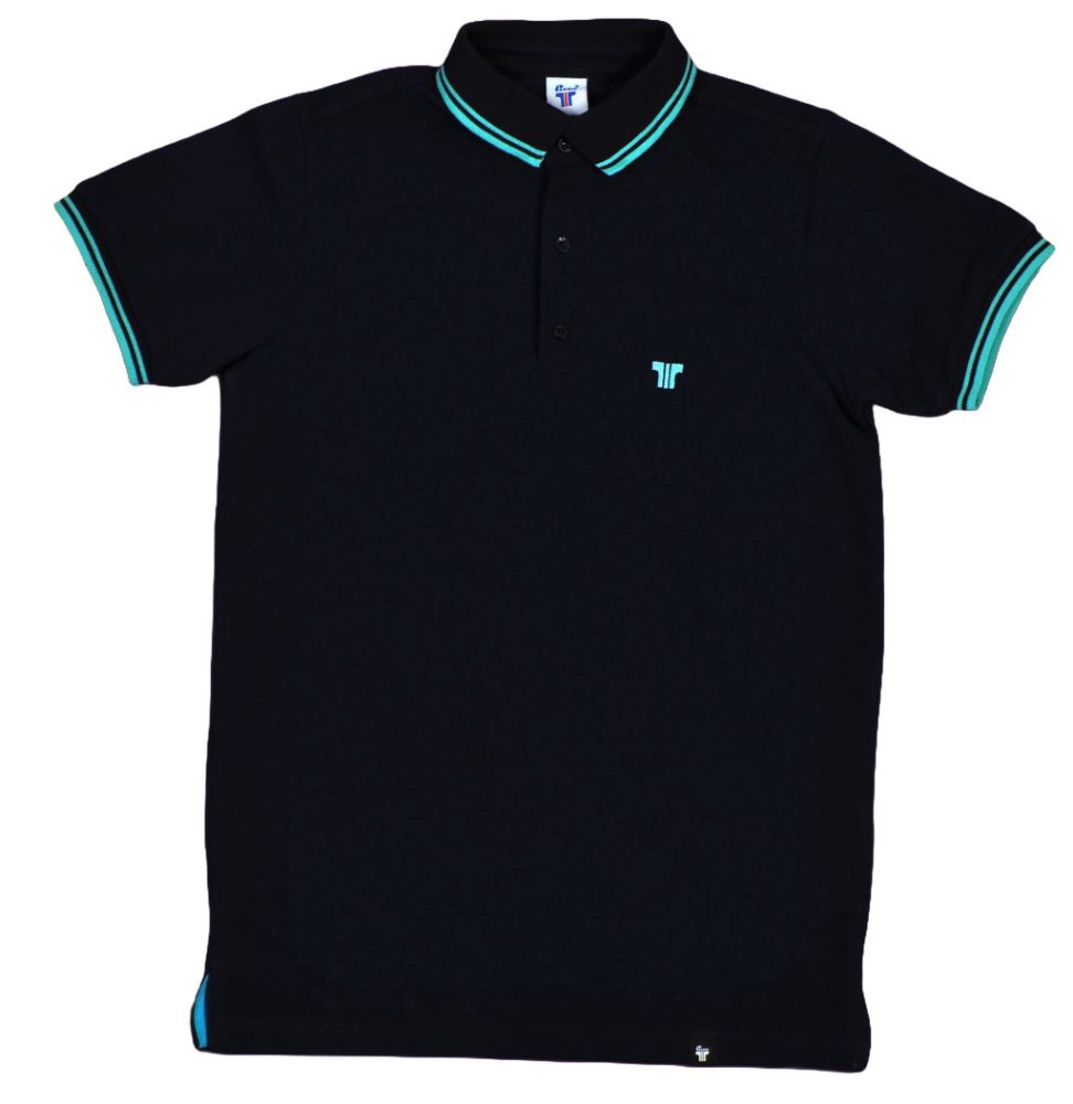 Tennis shirts Dark blue-mint - L