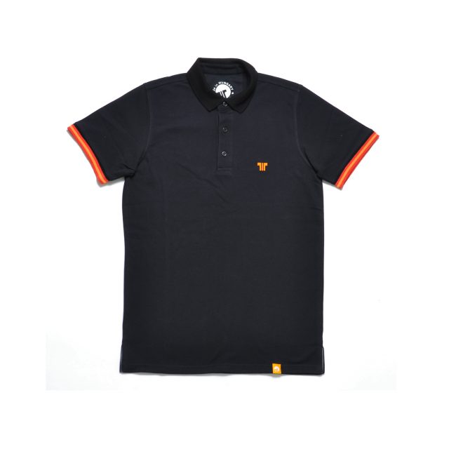 Tisza shoes - Tennis shirt - Black-orange