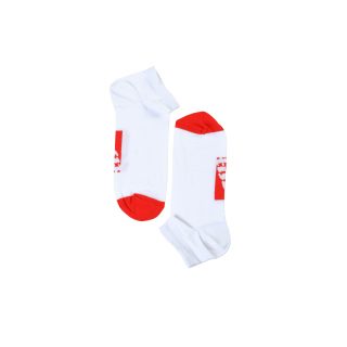 Tisza shoes - Socks - White-red