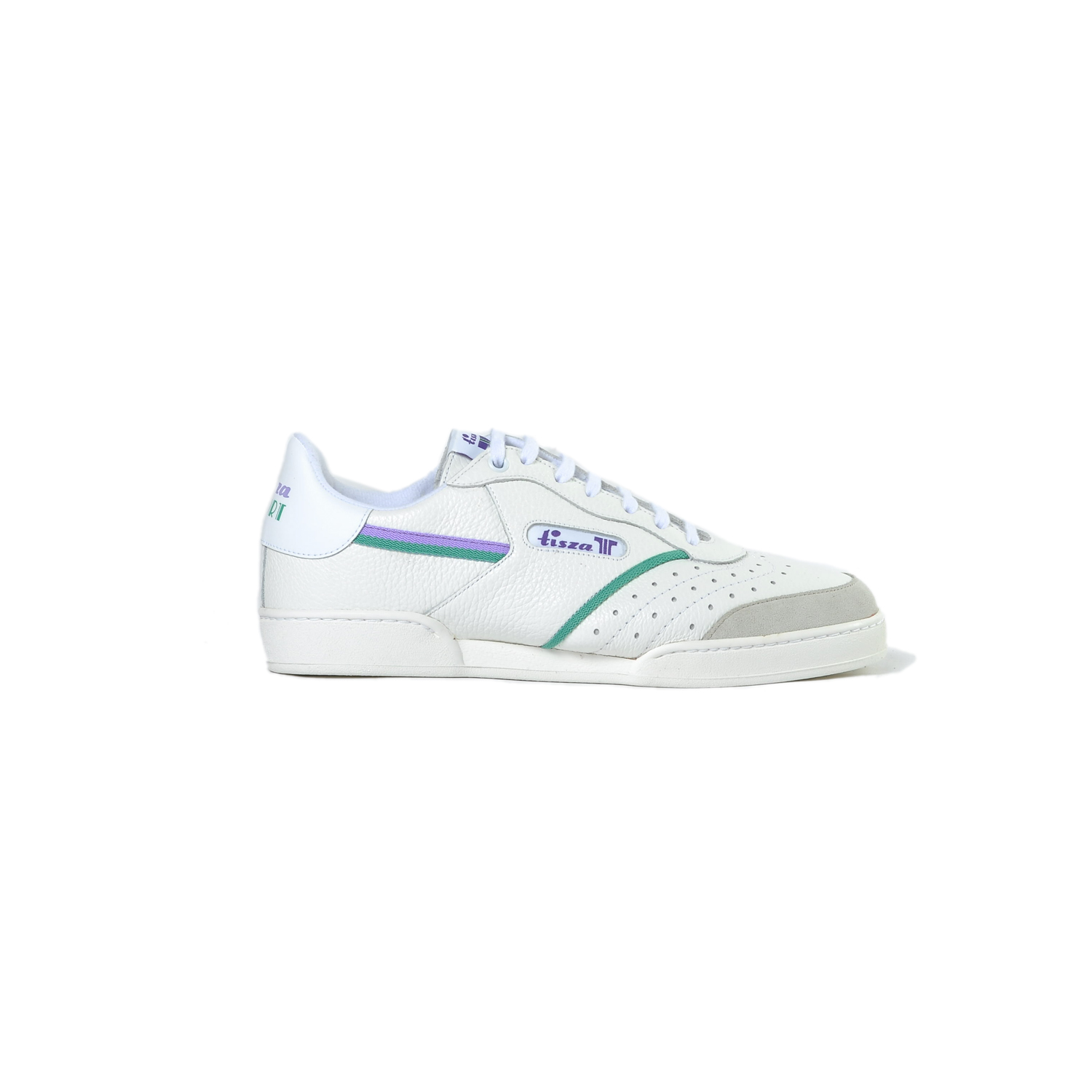 Tisza shoes - Sport - White-purple-green