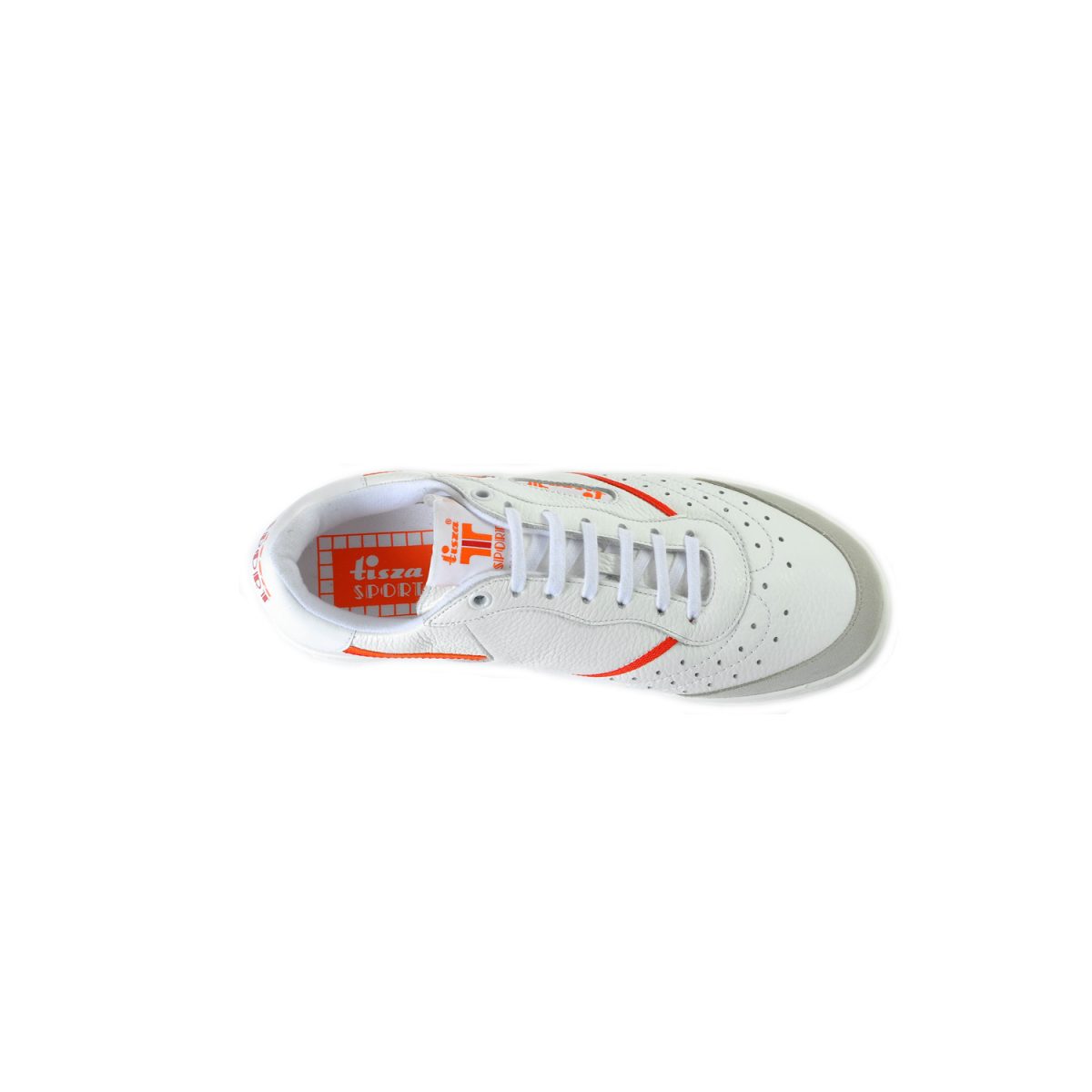 Tisza shoes - Sport - White-red-orange