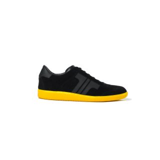 Tisza shoes - Comfort - Black-yellow