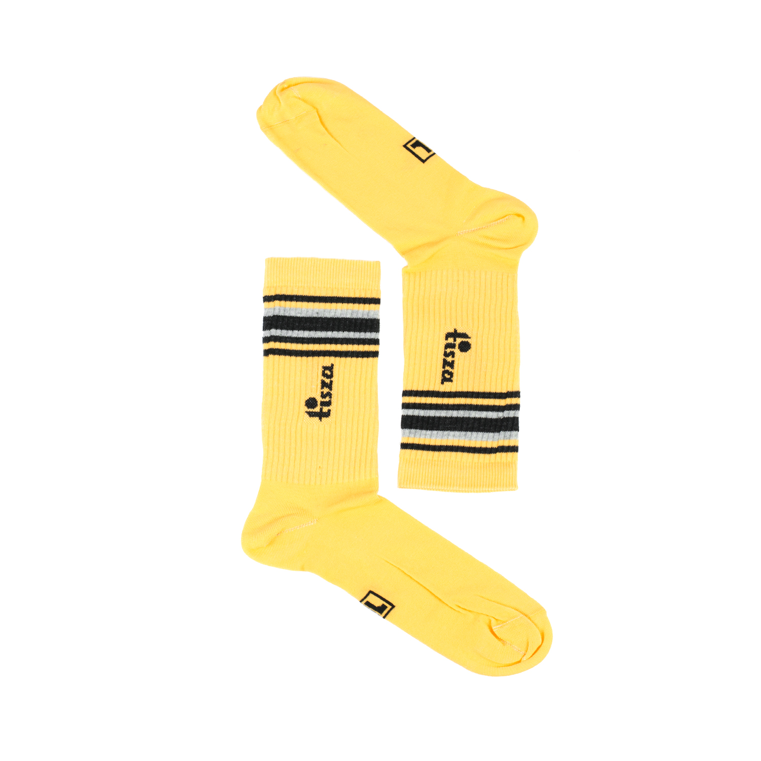 Tisza shoes- Socks- Mustard-black-grey