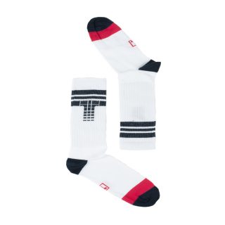 Tisza shoes - Socks - White-blue-red