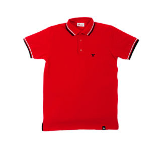 Tisza shoes-Tennis shirt-Red-black