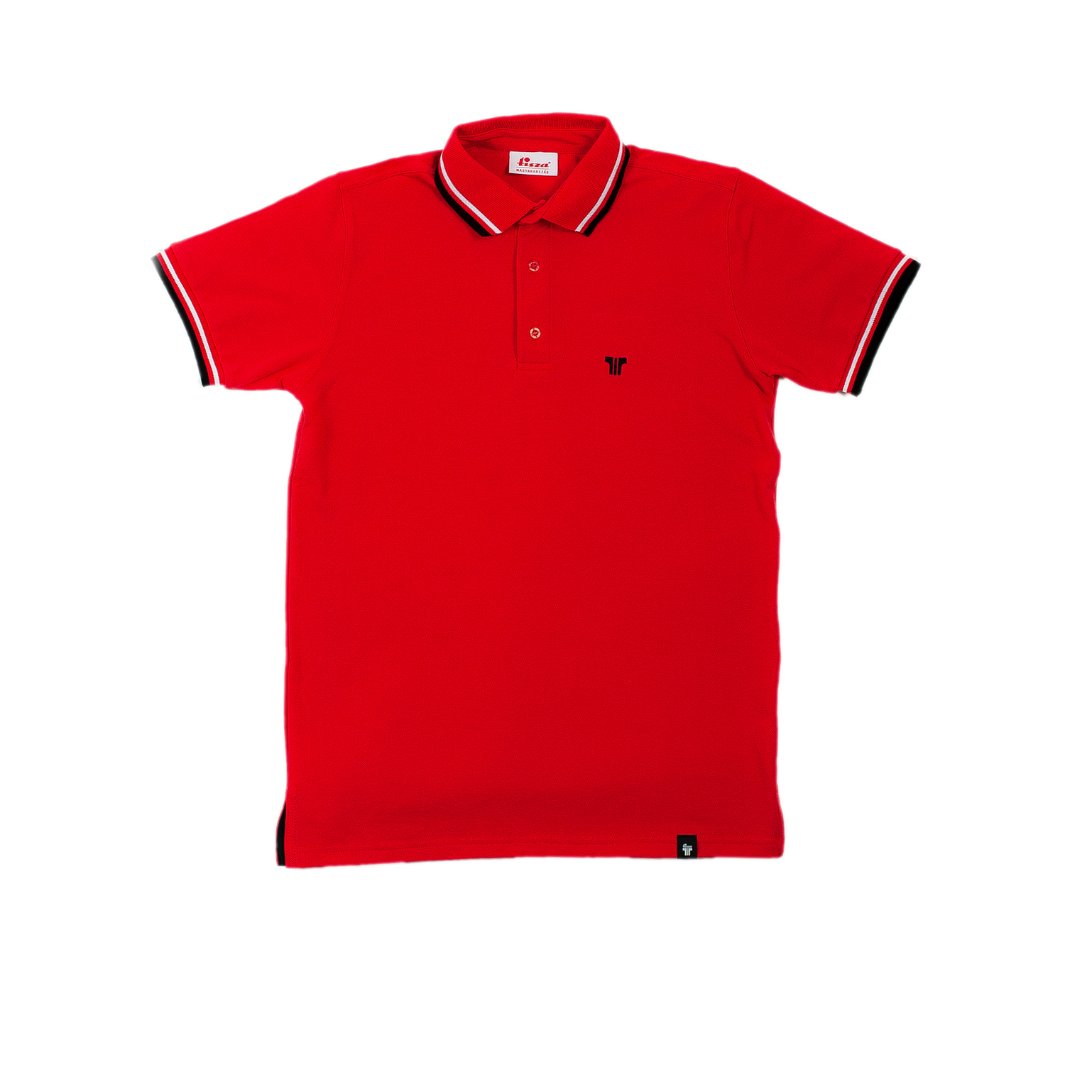 Tisza shoes-Tennis shirt-Red-black