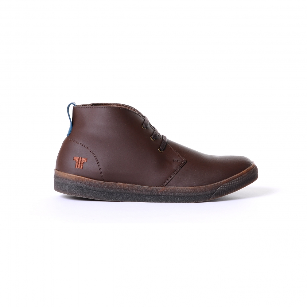 Tisza Shoes - Alfa - brown-bluecoral padded