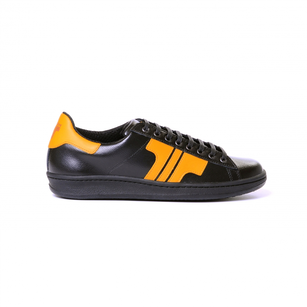Tisza Shoes - Tradíció - black-yellow